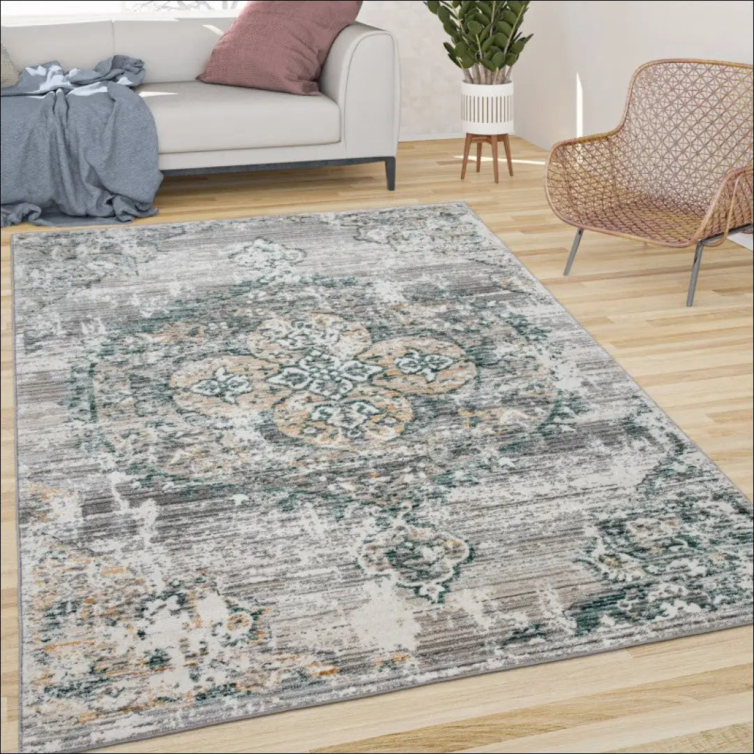 Kilimas NI4850 - €106 Save 15% 100-200, 50-100, __label:Pristatymas 5-14 d.d., color-zalia, kilimai 120 x 170 cm