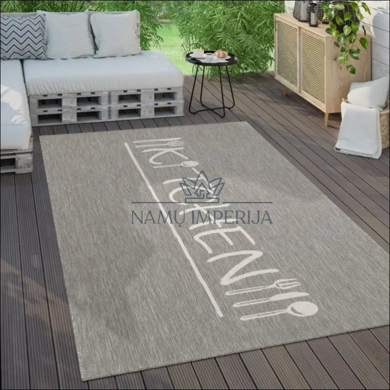 Kilimas NI5017 - €80 Save 15% 100-200, 25-50, 50-100, __label:Pristatymas 5-14 d.d., color-pilka 120x160 cm / Pilka