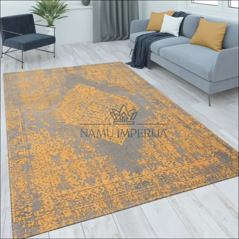 Kilimas NI5091 - €86 Save 15% 100-200, 50-100, __label:Pristatymas 5-14 d.d., color-Anthrazit-Gelb, kilimai 80 cm x 150