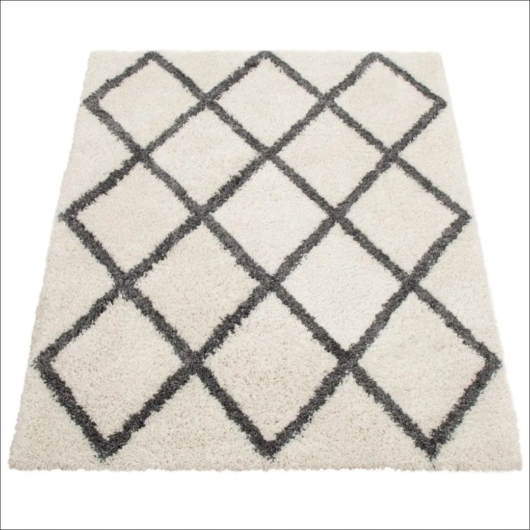 Kilimas NI5179 - 100-200, 50-100, __label:Pristatymas 5-14 d.d., color-White anthracite, ilgaplaukiai Kilimai | Namų
