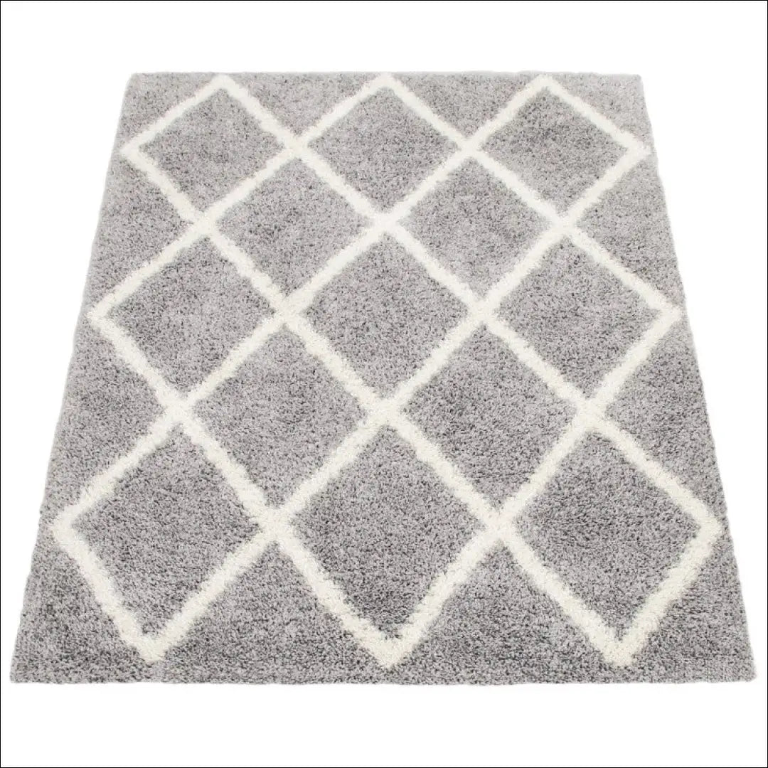 Kilimas NI5180 - 100-200, 50-100, __label:Pristatymas 5-14 d.d., color-pilka-White, ilgaplaukiai Kilimai | Namų