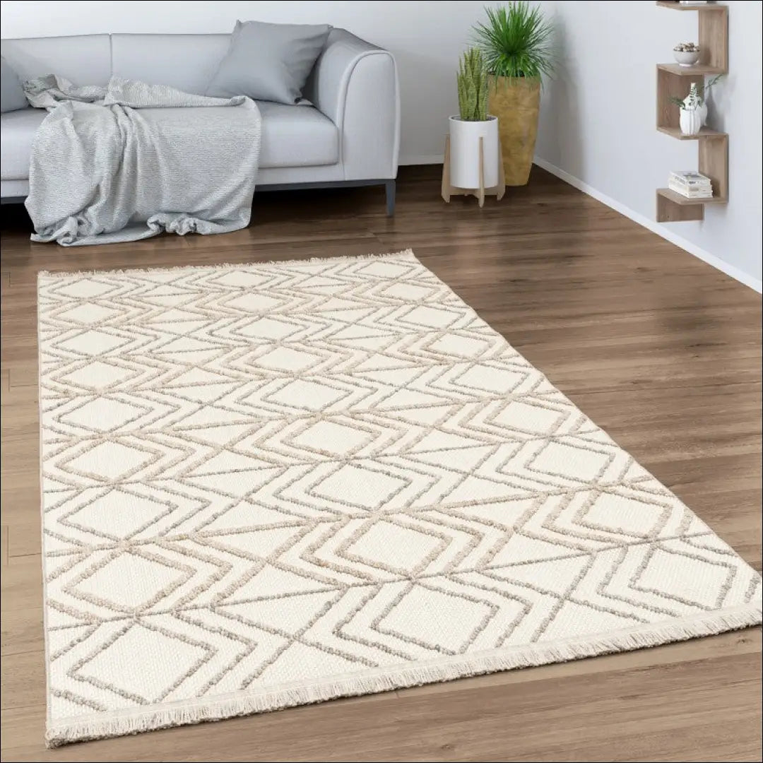Kilimas NI5201 - €106 Save 15% 100-200, 50-100, __label:Pristatymas 5-14 d.d., color-kremas, kilimai 120 cm skersmuo