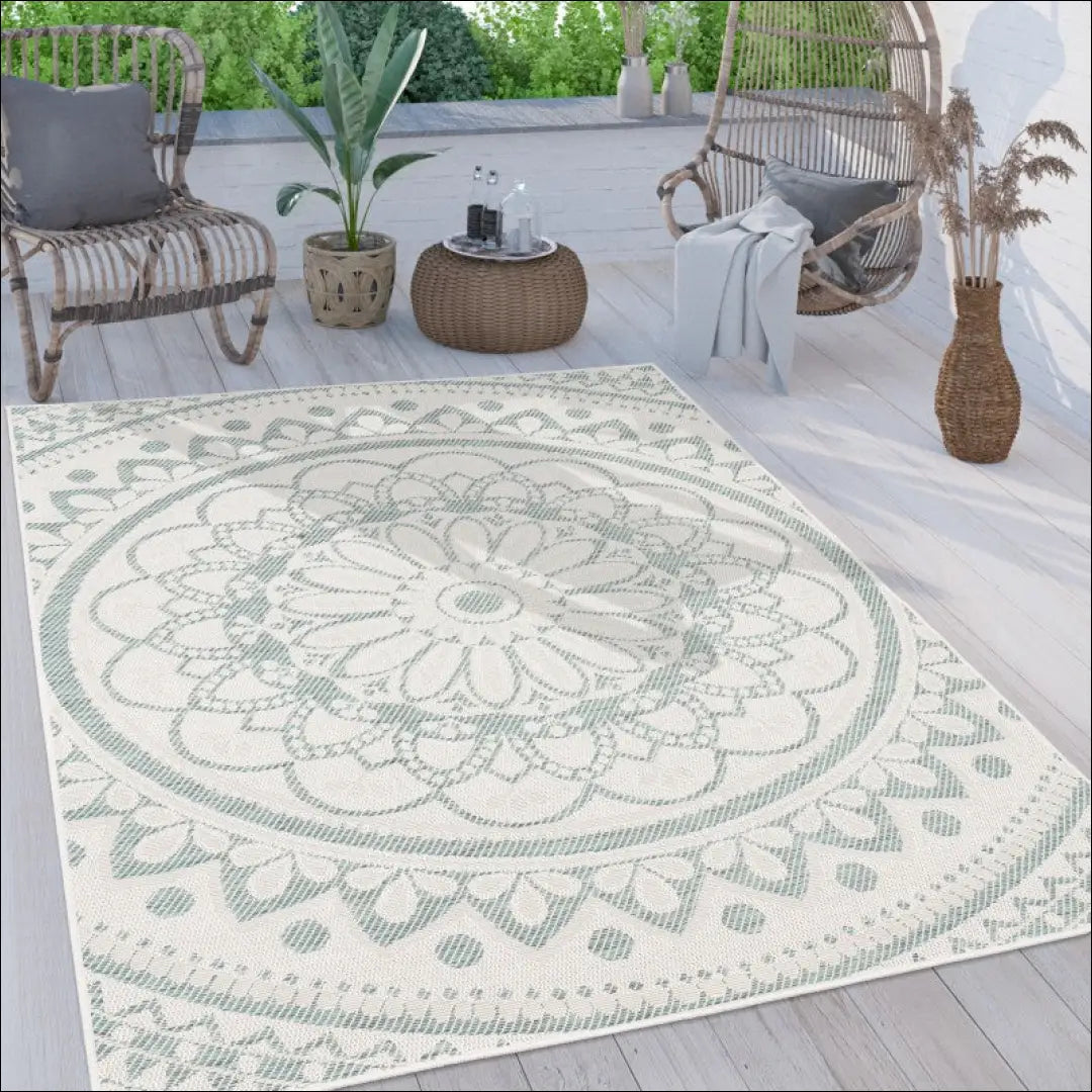 Kilimas NI5367 - €87 Save 15% 100-200, 25-50, 50-100, __label:Pristatymas 5-14 d.d., color-turkis 120x160 cm / Turkis