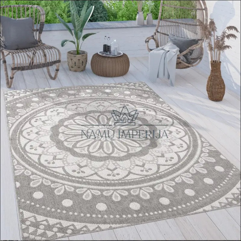 Kilimas NI5369 - €87 Save 15% 100-200, 25-50, 50-100, __label:Pristatymas 5-14 d.d., color-pilka 120x160 cm / Pilka