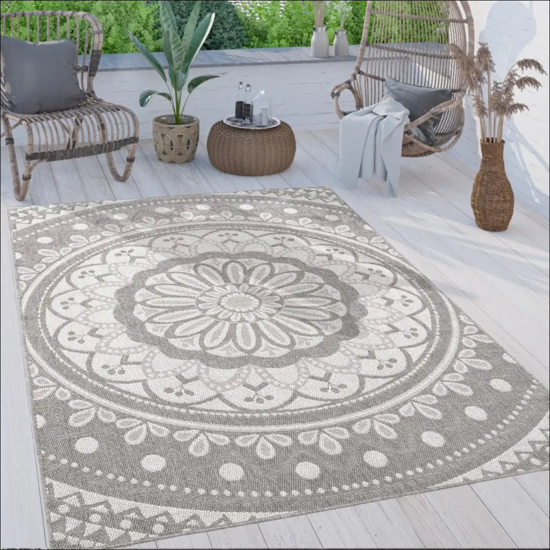 Kilimas NI5369 - €87 Save 15% 100-200, 25-50, 50-100, __label:Pristatymas 5-14 d.d., color-pilka 120x160 cm / Pilka