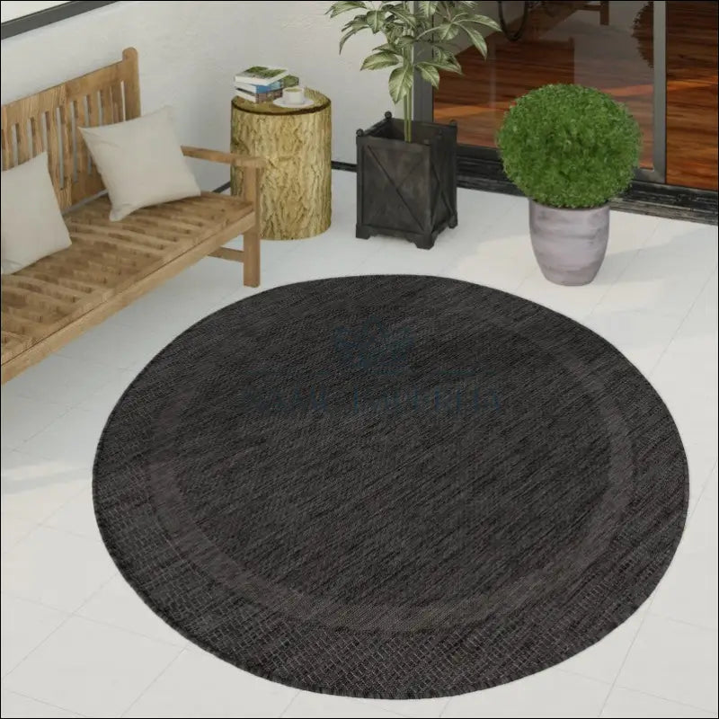 Kilimas NI5841 - €78 Save 15% 100-200, 50-100, __label:Pristatymas 5-14 d.d., color-Anthracite, kilimai 120 cm skersmuo