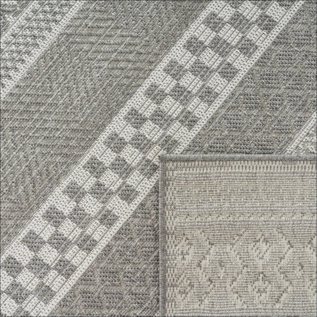 Kilimas NI5847 - 100-200, 50-100, __label:Pristatymas 5-14 d.d., apvalus, color-Weiß-Grau Kilimai In- & Outdoor Rug