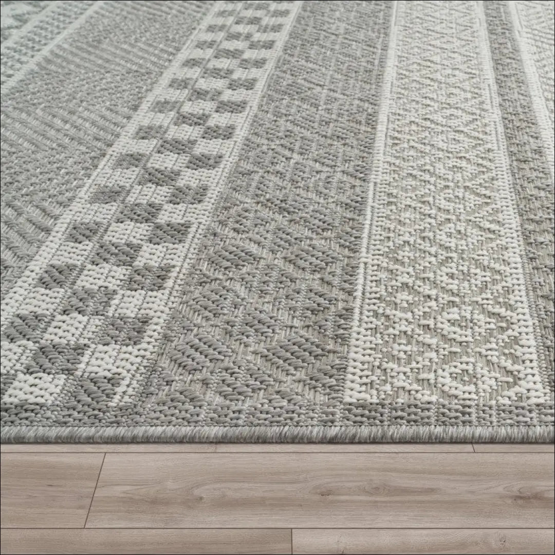 Kilimas NI5847 - 100-200, 50-100, __label:Pristatymas 5-14 d.d., apvalus, color-Weiß-Grau Kilimai In- & Outdoor Rug