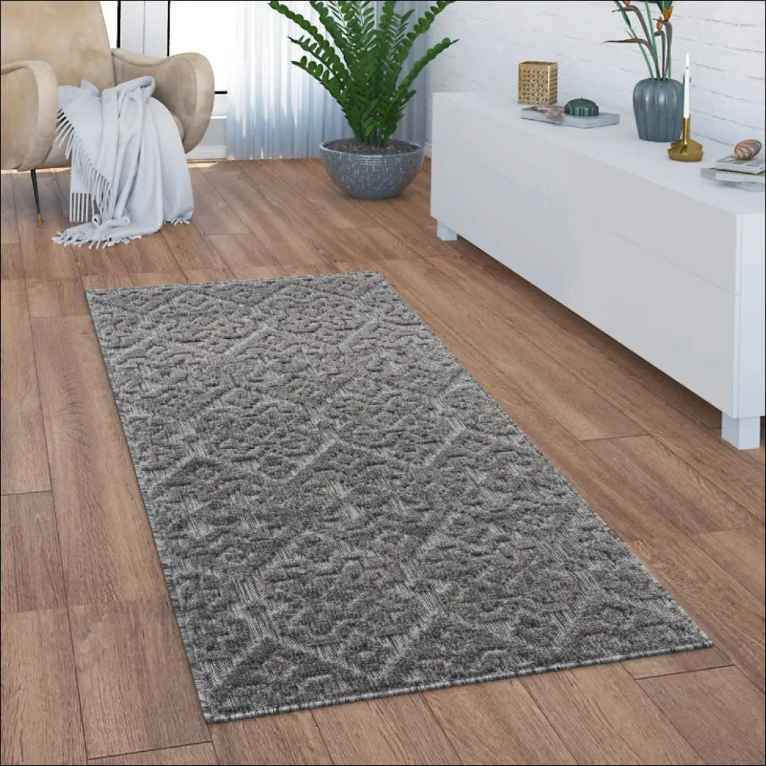Kilimas NI5848 - 100-200, 50-100, __label:Pristatymas 5-14 d.d., color-Anthracite, kilimai Kilimai In- & Outdoor Rug