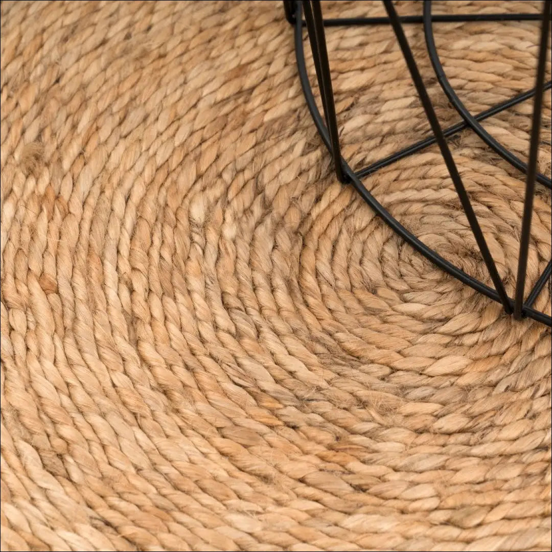 Kilimas NI5851 - 100-200, 50-100, __label:Pristatymas 5-14 d.d., color-Nature, kilimai Kilimai Jute Rug Handmade Round