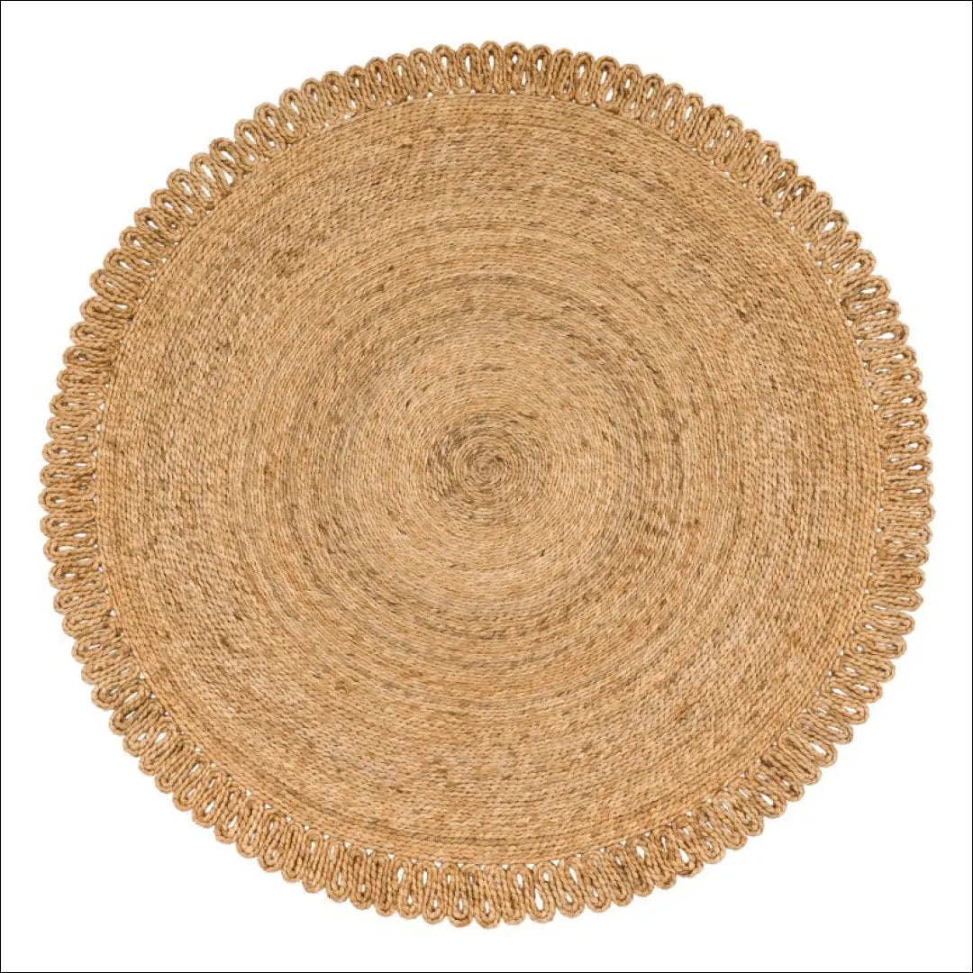 Kilimas NI5851 - 100-200, 50-100, __label:Pristatymas 5-14 d.d., color-Nature, kilimai Kilimai Jute Rug Handmade Round