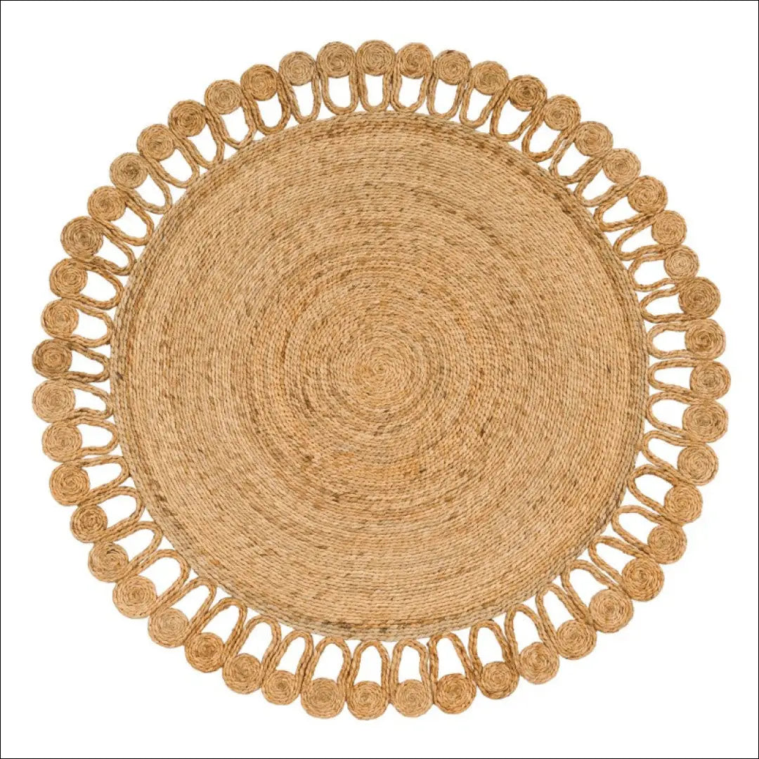 Kilimas NI5852 - 100-200, 50-100, __label:Pristatymas 5-14 d.d., color-Nature, kilimai Kilimai Jute Rug Round Handmade