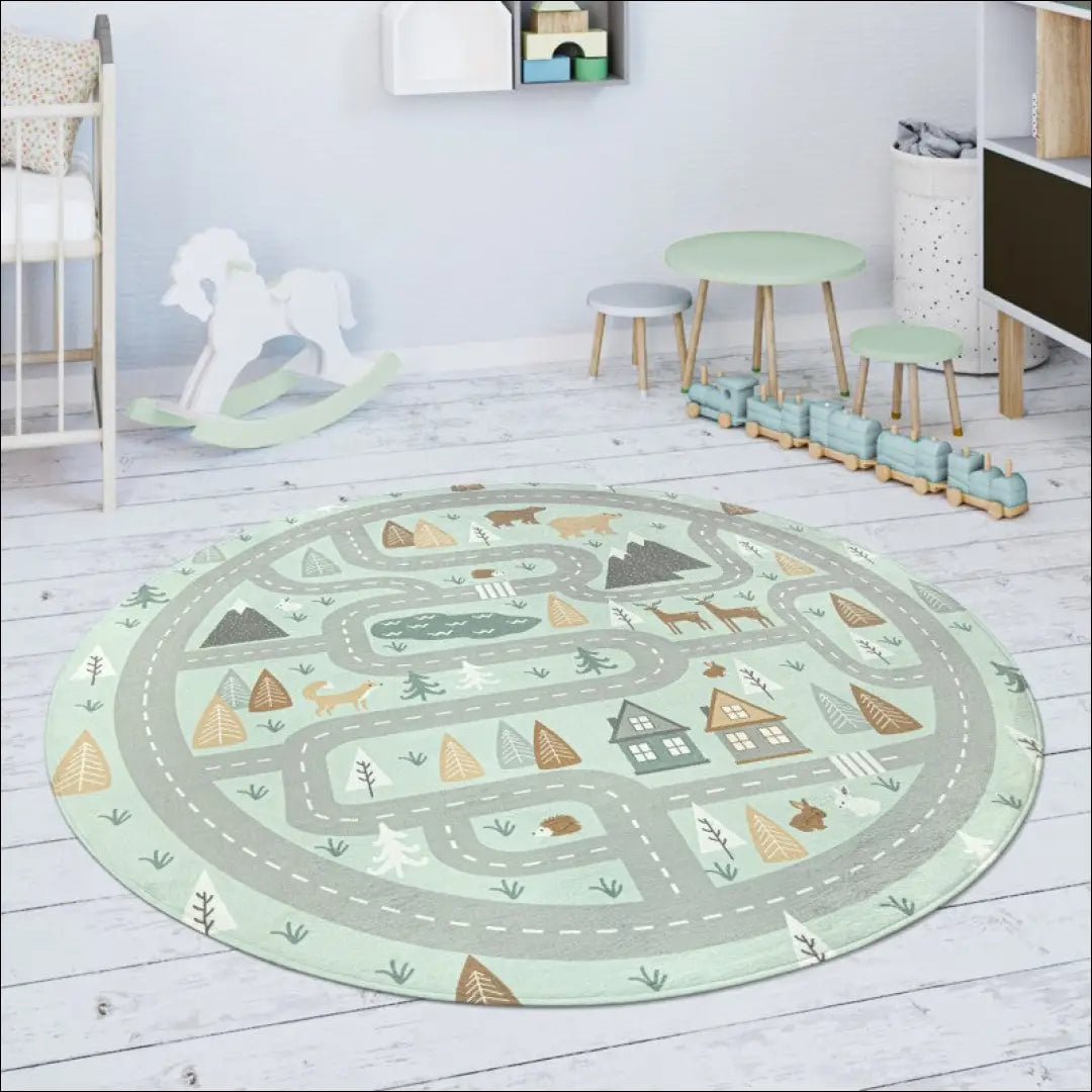 Kilimas NI5866 - €91 Save 15% 100-200, 50-100, __label:Pristatymas 5-14 d.d., color-turkis, kilimai 120 cm skersmuo