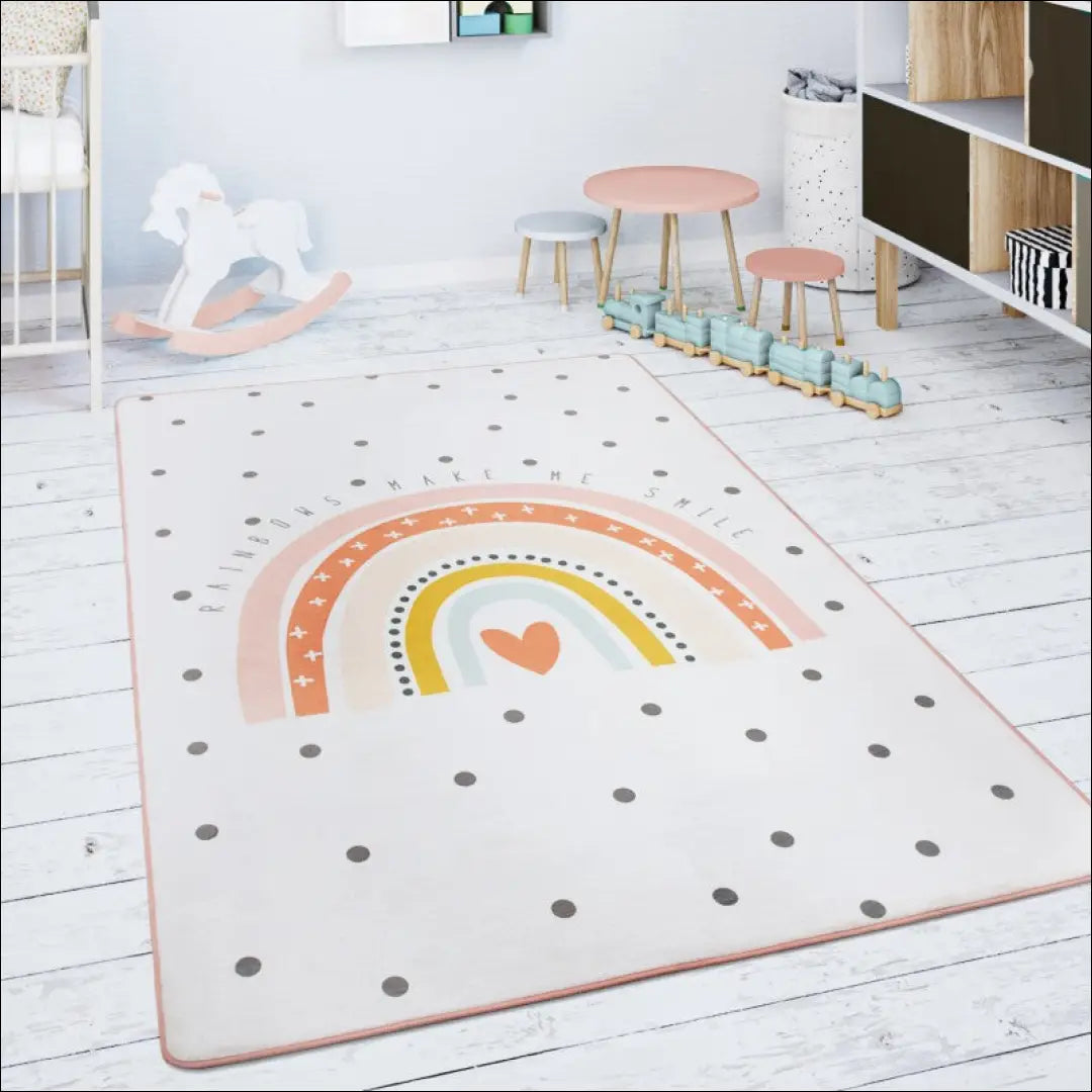 Kilimas NI5867 - 100-200, 50-100, __label:Pristatymas 5-14 d.d., color-kremas, kilimai Kilimai Kids Rug Rainbow Heart