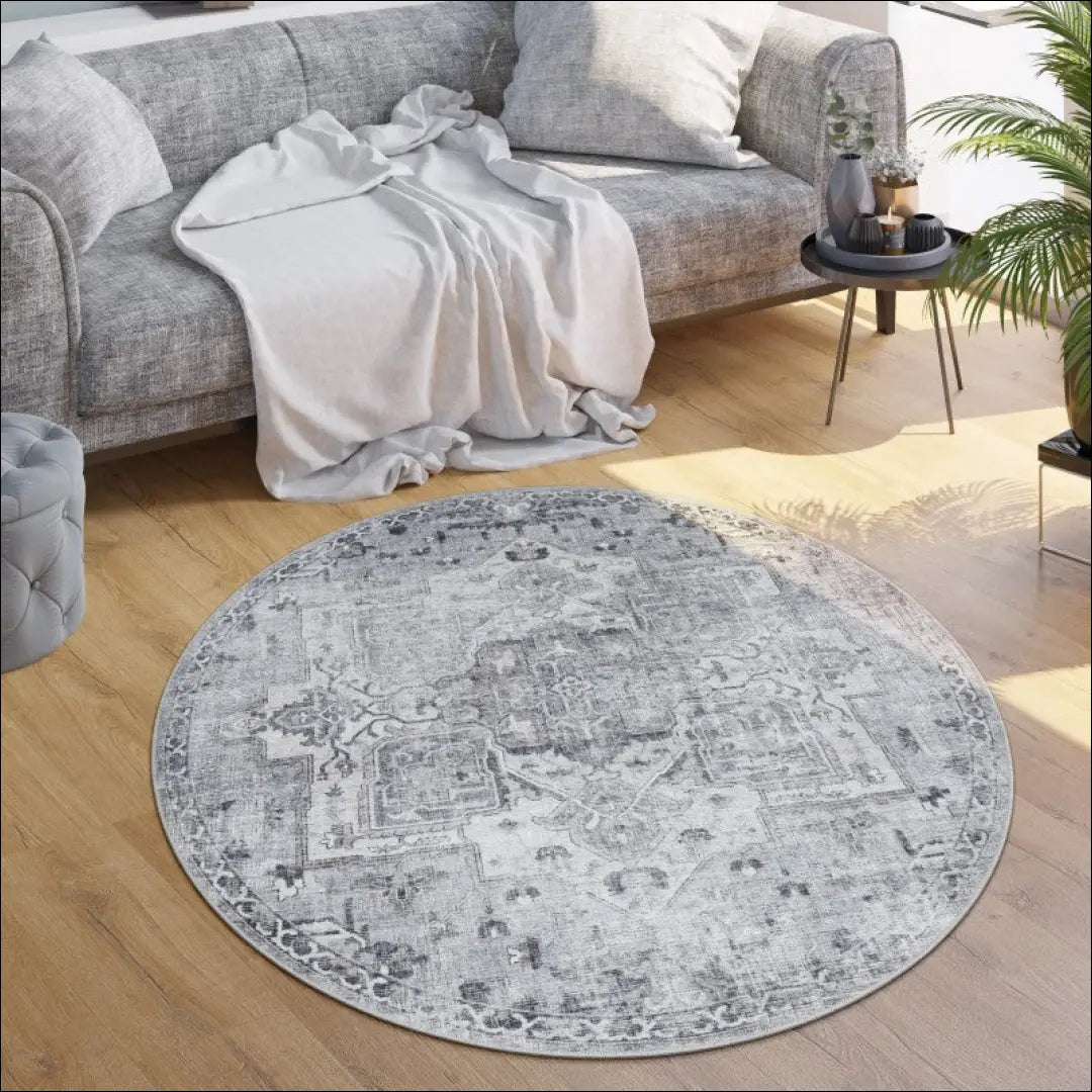 Kilimas NI5876 - €80 Save 15% 100-200, 50-100, __label:Pristatymas 5-14 d.d., color-pilka, kilimai 120 cm skersmuo
