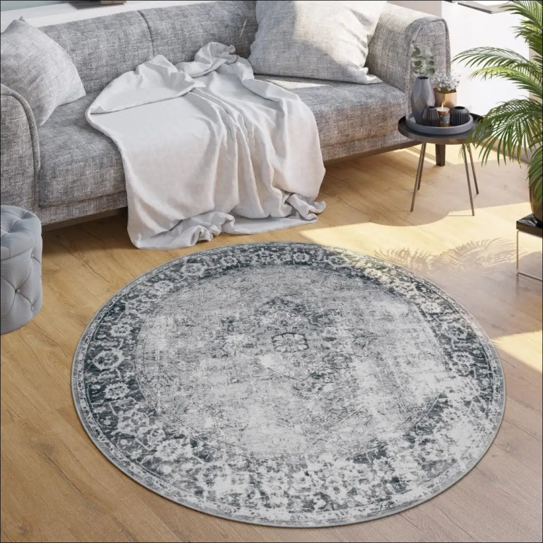 Kilimas NI5877 - €80 Save 15% 100-200, 50-100, __label:Pristatymas 5-14 d.d., color-pilka, kilimai 120 cm skersmuo