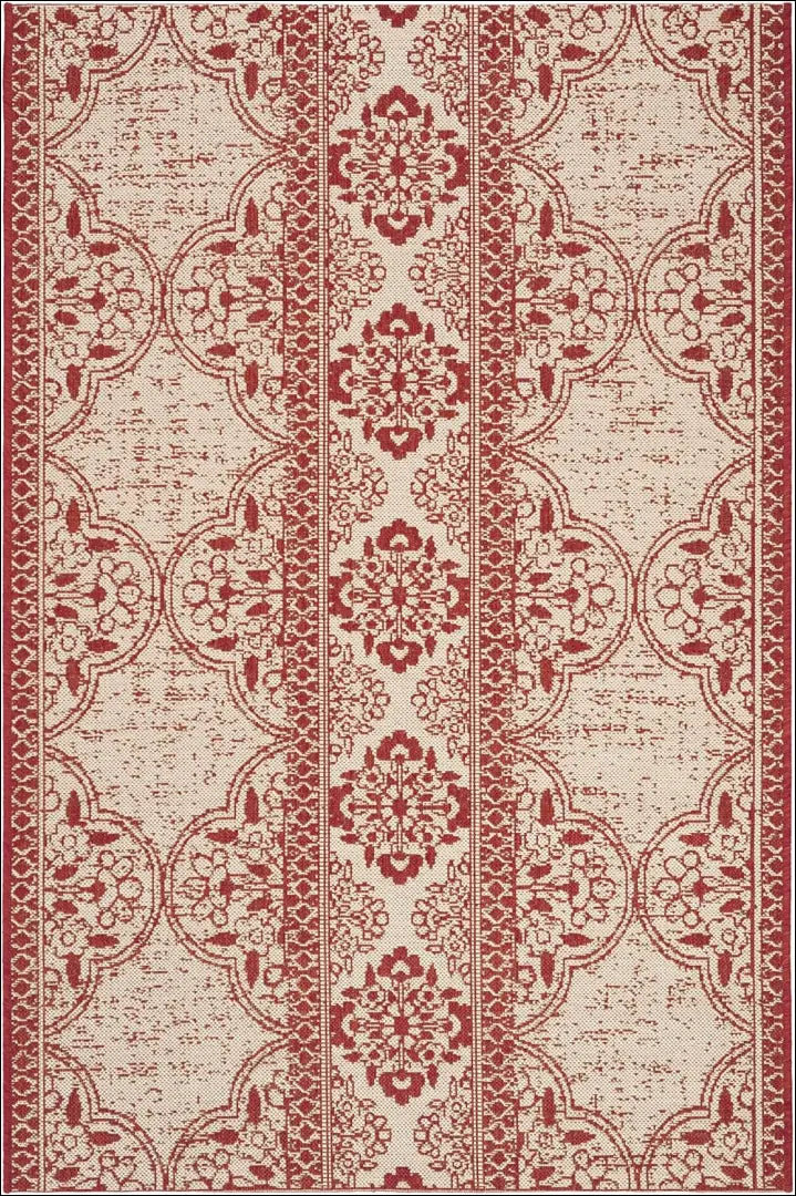 Kilimas RU1061 - €44 Save 50% 25-50, __label:Pristatymas 1-2 d.d., color-kremas, color-raudona, kilimai 120 cm x 180