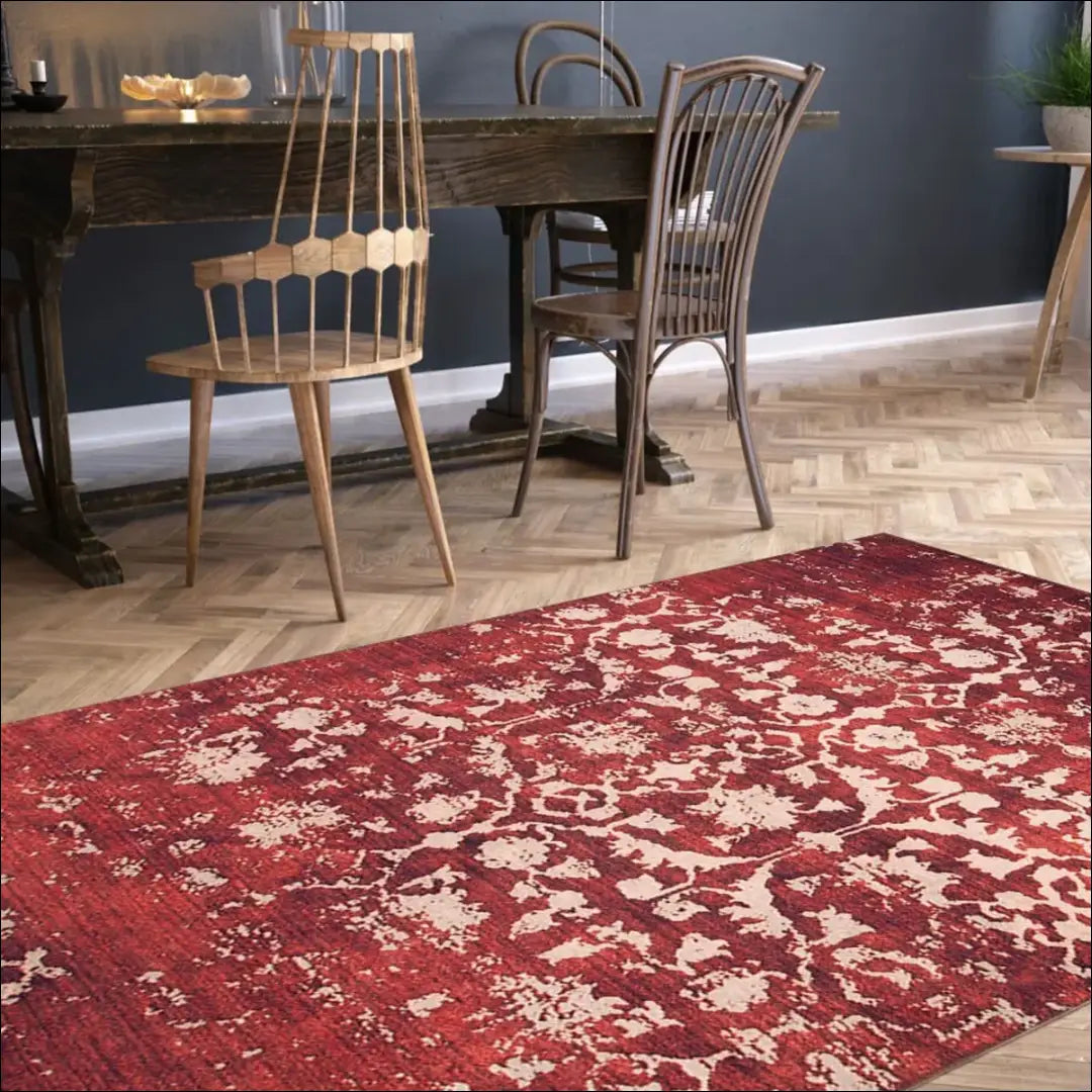 Kilimas RU1088 - €82 Save 50% 50-100, __label:Pristatymas 1-2 d.d., color-raudona, kilimai, material-poliesteris 150 cm