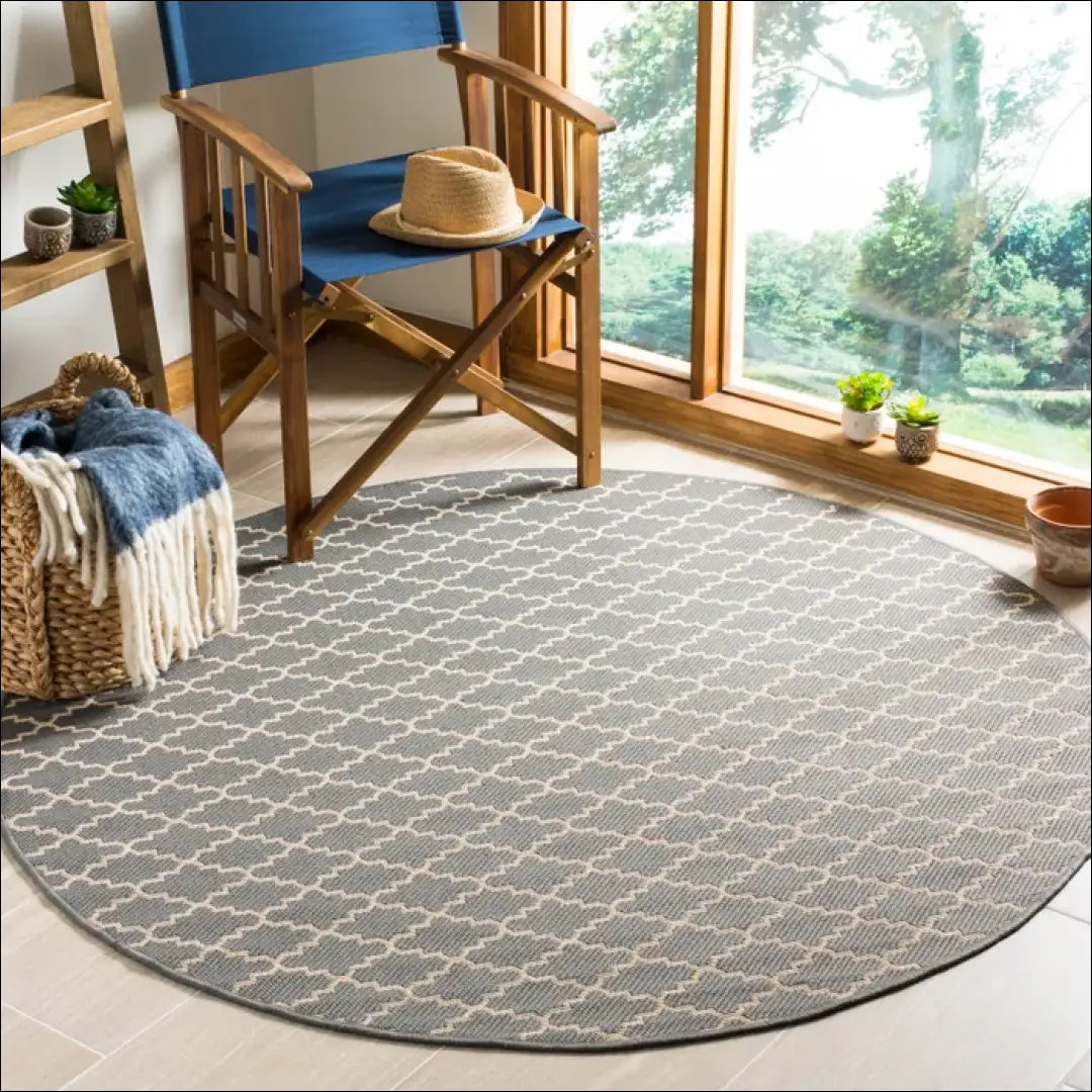 Kilimas RU1089 - €76 Save 50% 50-100, __label:Pristatymas 1-2 d.d., apvalus, color-pilka, Dydis-160-cm-skersmuo 160 cm