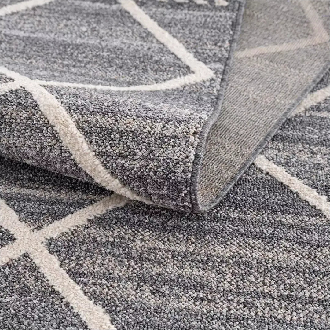 Kilimas RU1100 - €45 Save 50% 25-50, __label:Pristatymas 1-2 d.d., apvalus, color-pilka, Dydis-160-cm-skersmuo 160 cm