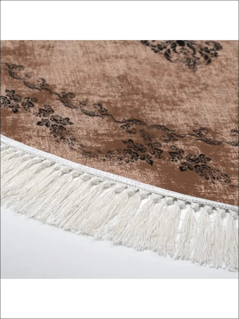 Kilimas RU1108 - €42 Save 50% 25-50, __label:Pristatymas 1-2 d.d., apvalus, color-ruda, Dydis-160-cm-skersmuo 160 cm