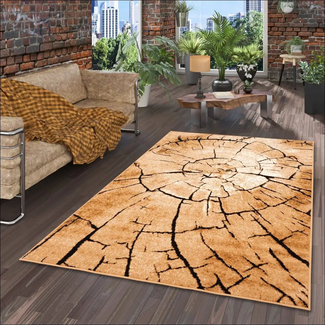 Kilimas RU1126 - €39 Save 50% 25-50, __label:Pristatymas 1-2 d.d., color-ruda, color-smelio, kilimai 80 cm x 150 / Ruda