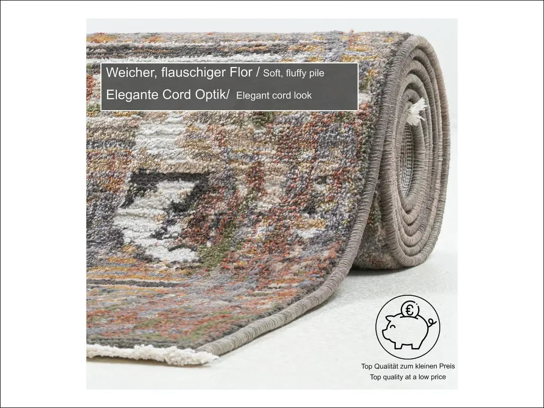 Kilimas RU1187 - €34 Save 50% 25-50, __label:Pristatymas 1-2 d.d., color-marga, color-margas, color-smelio 60 cm x 130