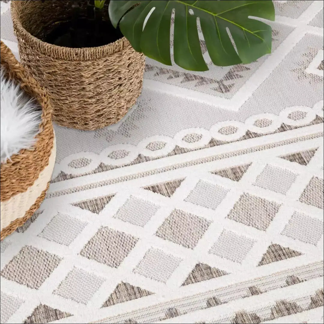 Kilimas RU1209 - €44 Save 50% 25-50, __label:Pristatymas 1-2 d.d., color-kremas, kilimai, lauko 150 cm x / Kremas