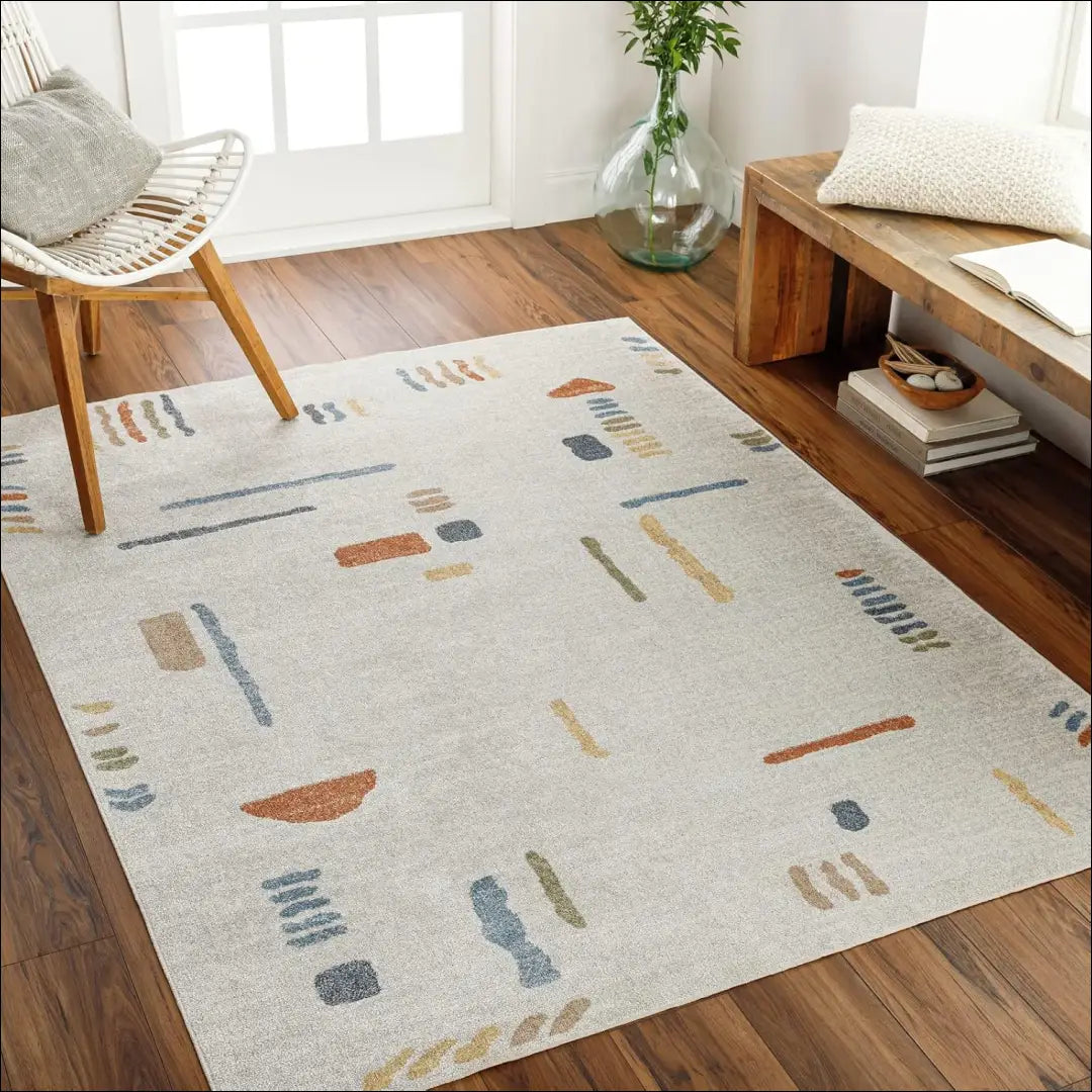 Kilimas RU1212 - €69 Save 50% 50-100, __label:Pristatymas 1-2 d.d., color-kremas, color-marga, color-margas 160 cm x