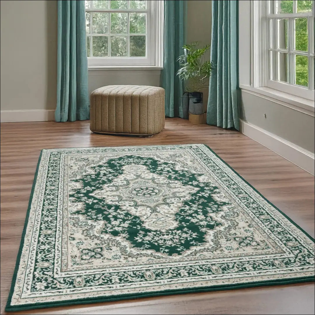 Kilimas RU1272 - €184 Save 50% 100-200, __label:Pristatymas 1-2 d.d., color-zalia, Dydis-280-x-370-cm, kilimai 280 cm x