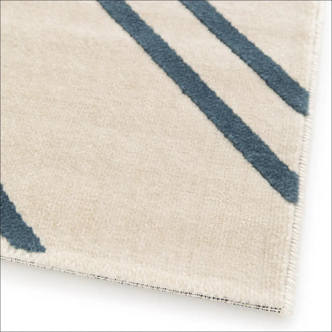 Kilimas RU1299 - €98 Save 50% 50-100, __label:Pristatymas 1-2 d.d., color-kremas, color-melyna, kilimai 160 cm x 230