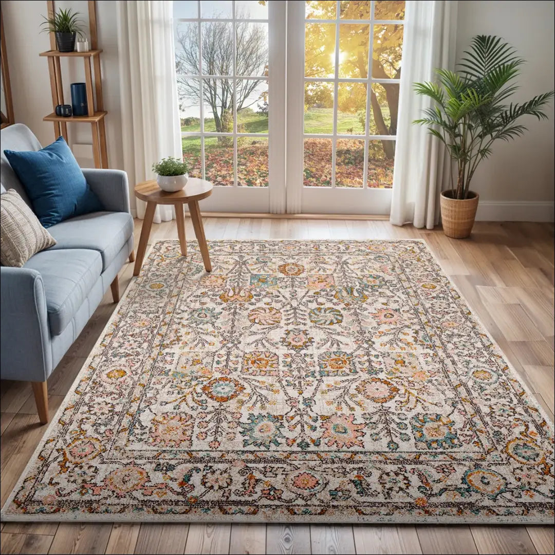 Kilimas RU1418 - €130 Save 50% 100-200, __label:Pristatymas 1-2 d.d., color-kremas, color-marga, color-margas 200 cm x