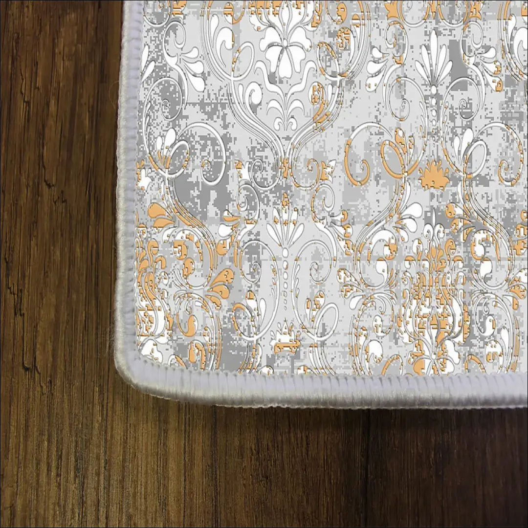 Kilimas RU1419 - €58 Save 50% 50-100, __label:Pristatymas 1-2 d.d., color-geltona, color-pilka, Dydis-140-x-200-cm 140