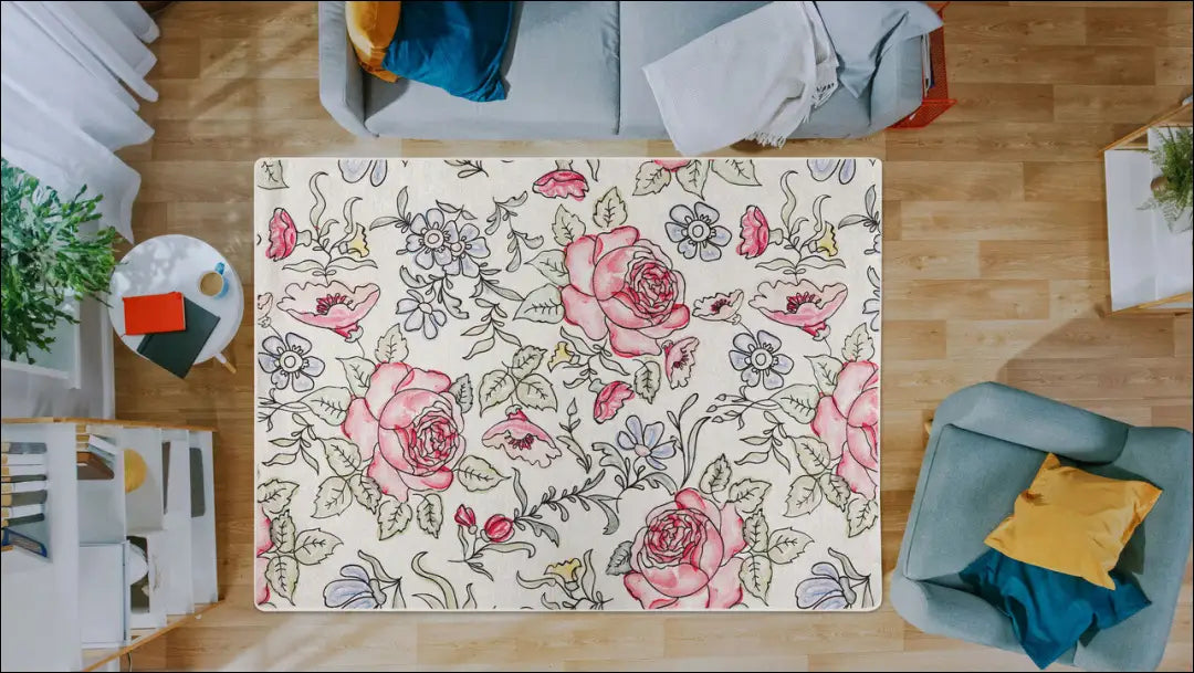 Kilimas RU1422 - €39 Save 50% 25-50, __label:Pristatymas 1-2 d.d., color-balta, color-marga, color-margas 120 cm x 160