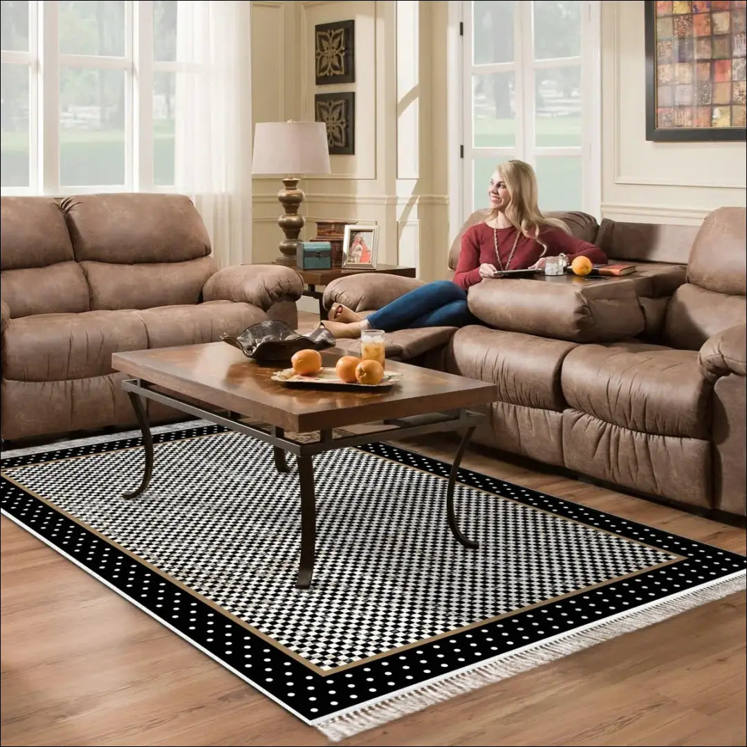 Kilimas RU1436 - €94 Save 50% 50-100, __label:Pristatymas 1-2 d.d., color-juoda, color-ruda, Dydis-160-x-230-cm 160 cm