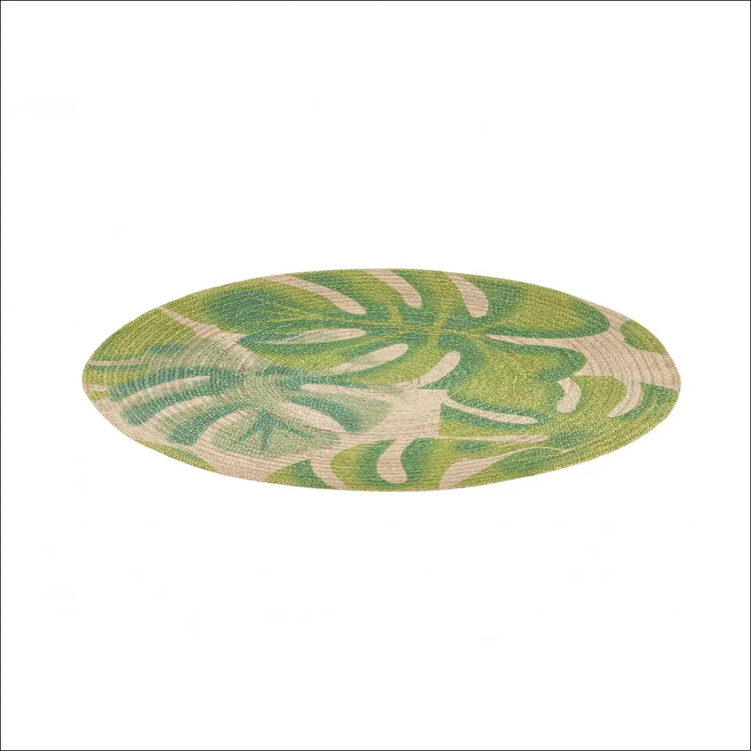 Kilimas RU1526 - €78 Save 50% 50-100, __label:Pristatymas 1-2 d.d., apvalus, color-zalia, kilimai 140 cm skersmuo