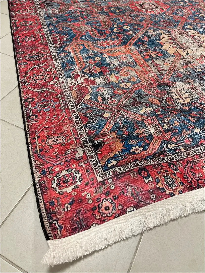 Kilimas RU1685 - €105 Save 50% 100-200, __label:Pristatymas 1-2 d.d., color-melyna, color-raudona, kilimai 150 cm x 230