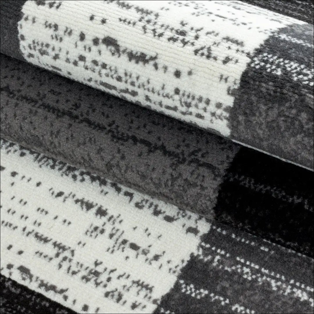 Kilimas RU2099 - €35 Save 30% 25-50, __label:Pristatymas 1-2 d.d., color-juoda, color-pilka, Dydis-80-x-150-cm 80 x 150