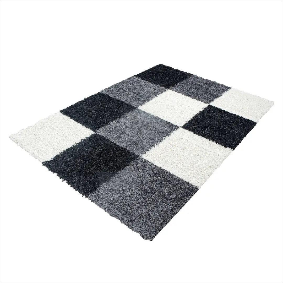 Kilimas RU2102 - €60 Save 30% 50-100, __label:Pristatymas 1-2 d.d., color-balta, color-juoda, color-pilka 120 x 170 cm
