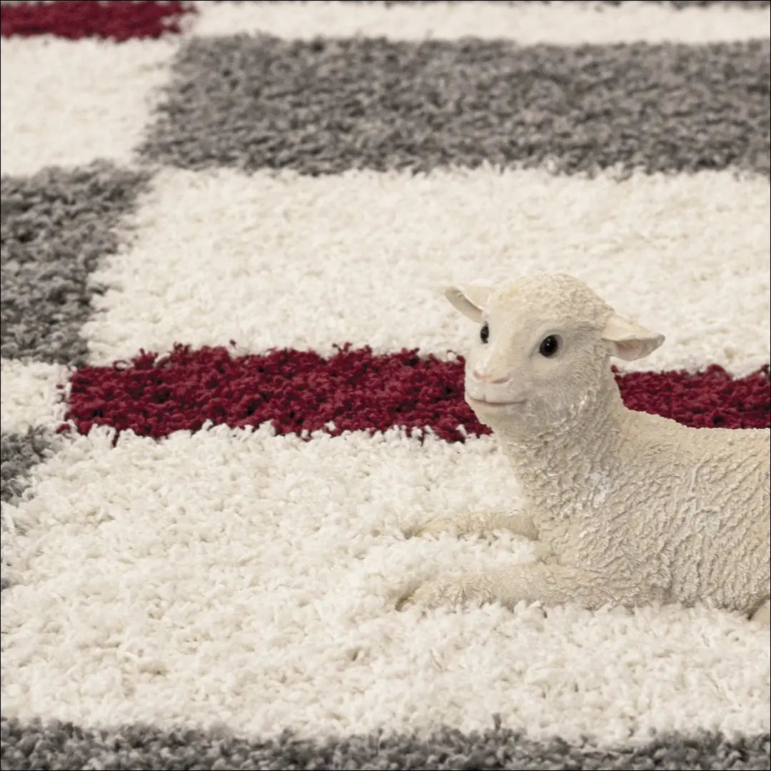 Kilimas RU2103 - €224 Save 30% __label:Pristatymas 1-2 d.d., color-pilka, color-raudona, Dydis-240-x-340-cm,