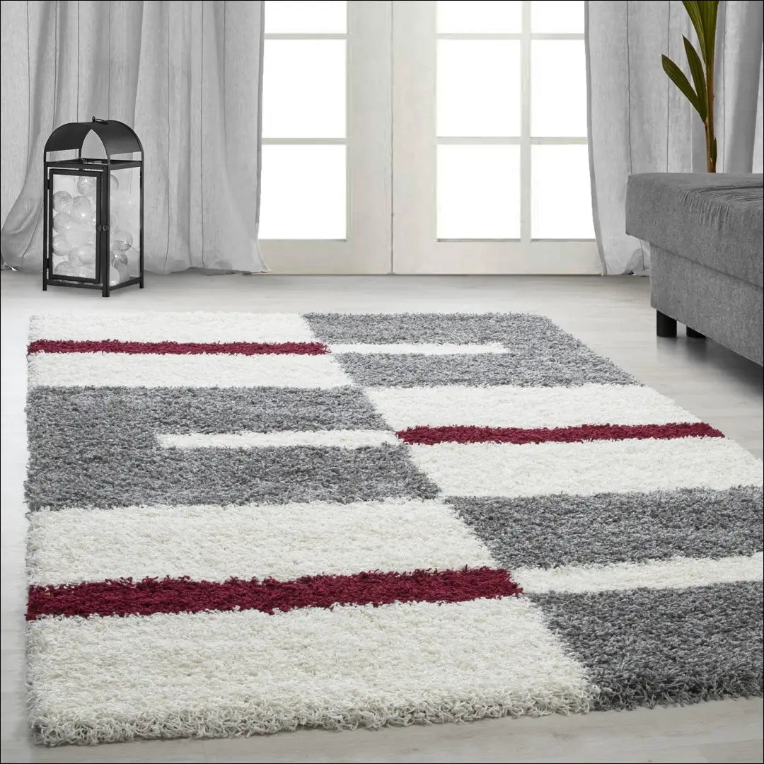 Kilimas RU2103 - €224 Save 30% __label:Pristatymas 1-2 d.d., color-pilka, color-raudona, Dydis-240-x-340-cm,