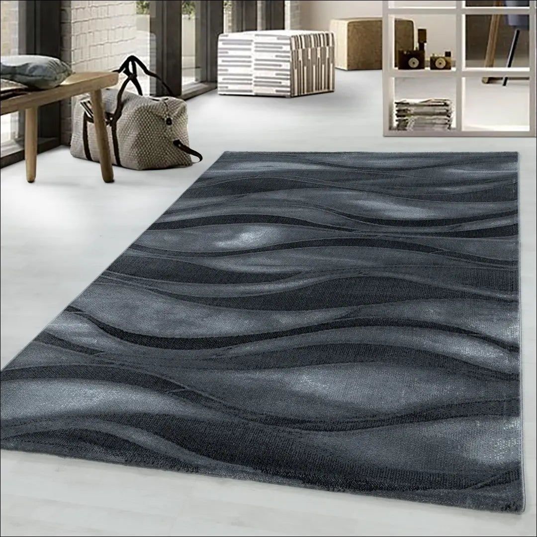 Kilimas RU2107 - €177 Save 30% 100-200, __label:Pristatymas 1-2 d.d., color-juoda, color-pilka, Dydis-200-x-290-cm 200