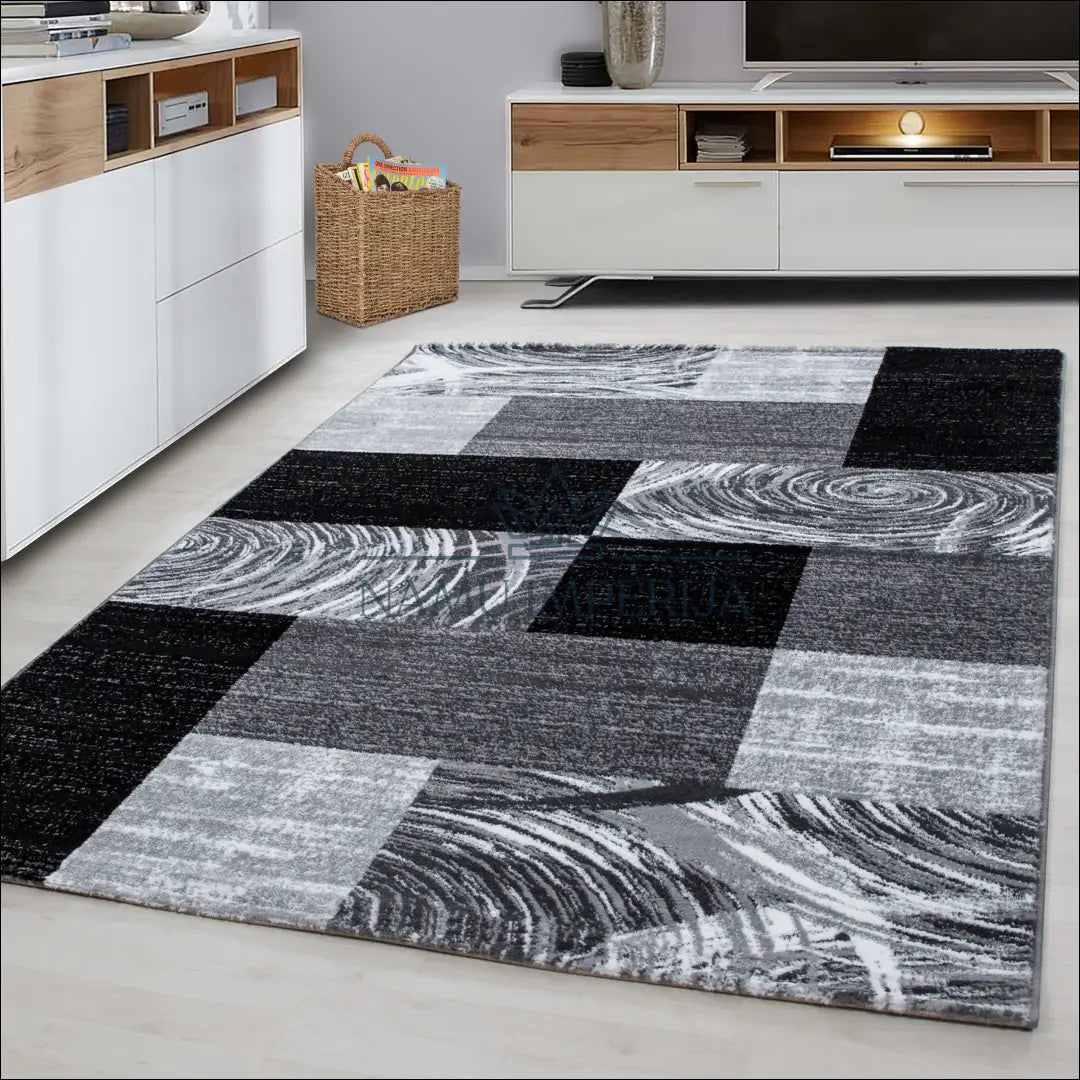Kilimas RU2117 - €177 Save 30% 100-200, __label:Pristatymas 1-2 d.d., color-juoda, color-pilka, Dydis-200-x-290-cm 200