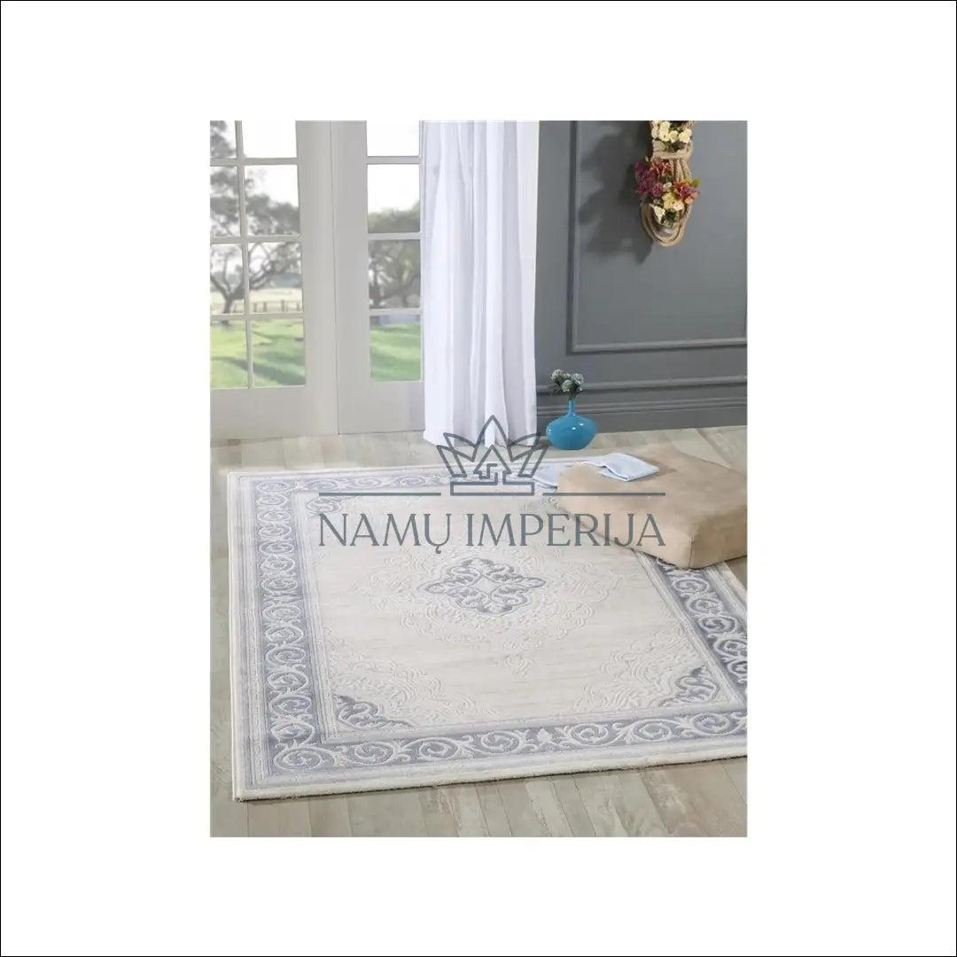 Kilimas RU233 - €67 Save 55% 50-100, __label:Pristatymas 1-2 d.d., color-kremas, color-melyna, color-sidabrine Kilimai
