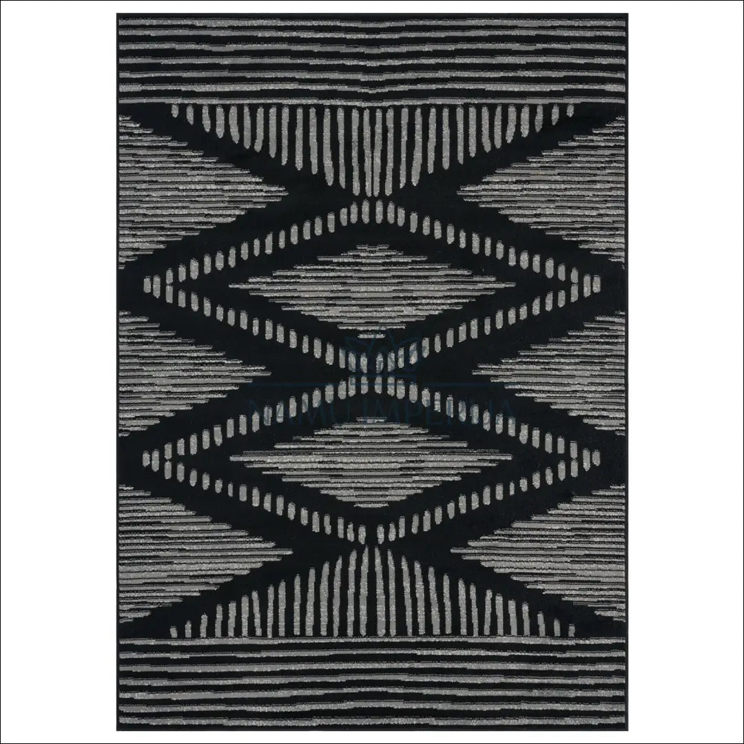 Kilimas RU248 - €68 Save 55% 50-100, __label:Pristatymas 1-2 d.d., color-juoda, color-pilka, kilimai Kilimai | Namų