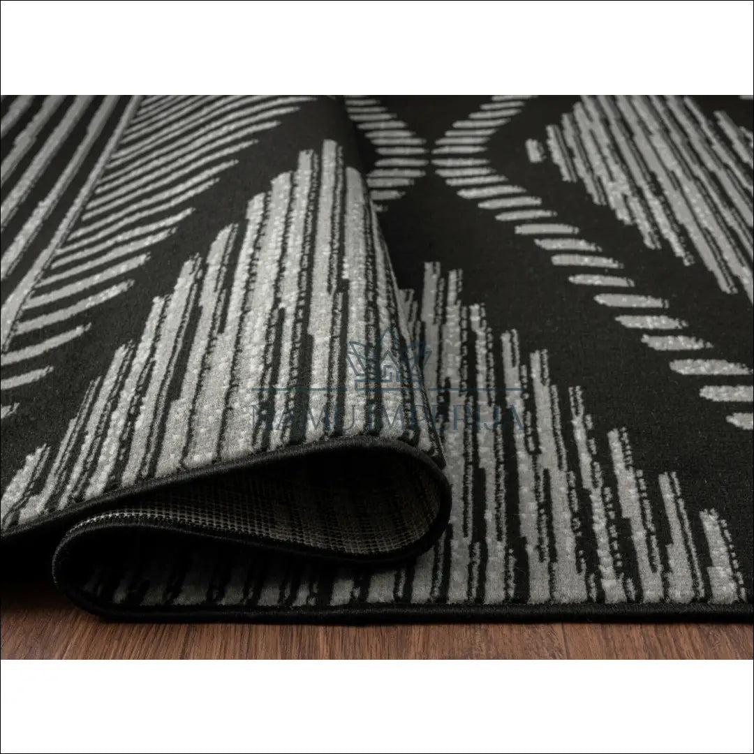 Kilimas RU248 - €68 Save 55% 50-100, __label:Pristatymas 1-2 d.d., color-juoda, color-pilka, kilimai Kilimai | Namų