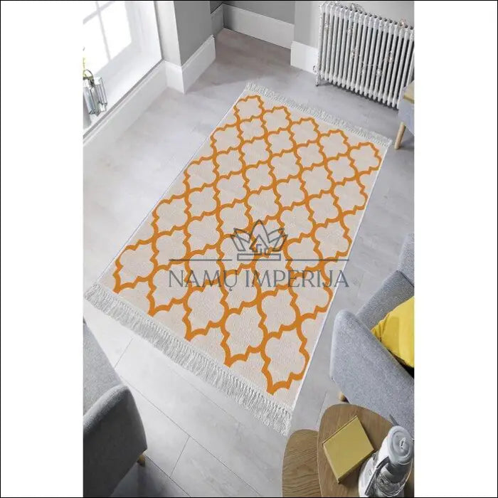 Kilimas RU408 - €48 Save 60% 25-50, color-oranzine, color-pilka, kilimai, material-aksomas 1-2 darbo dienos | Namų