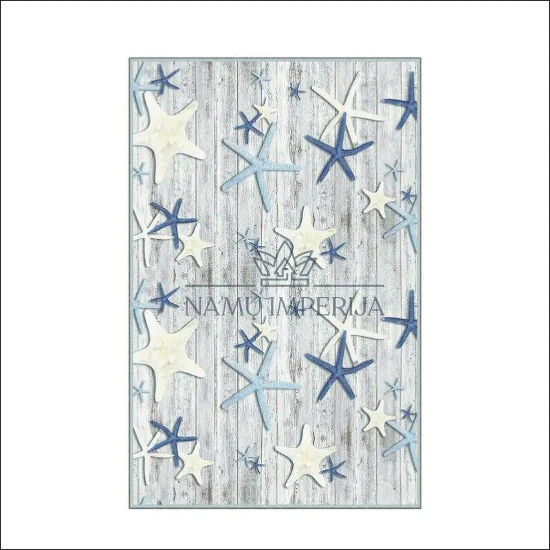 Kilimas RU514 - €45 Save 55% 25-50, __label:Pristatymas 1-2 d.d., color-kremas, color-melyna, color-pilka Kilimai