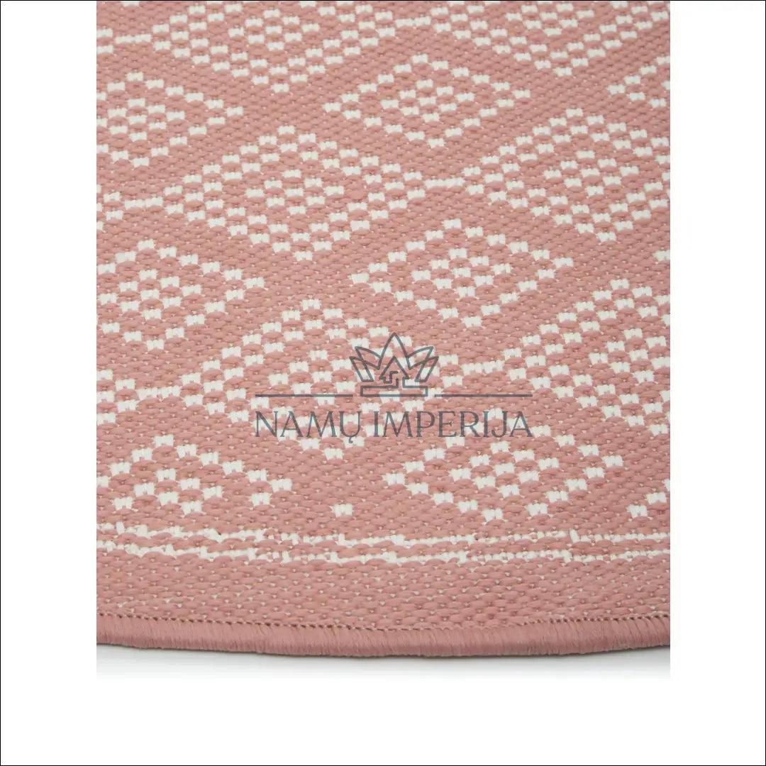 Kilimas RU537 - €49 Save 55% 25-50, __label:Pristatymas 1-2 d.d., apvalus, color-kremas, color-rozine €25 to €50 | Namų
