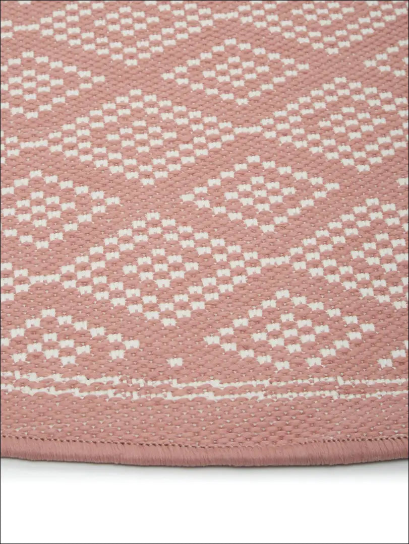 Kilimas RU537 - €49 Save 55% 25-50, __label:Pristatymas 1-2 d.d., apvalus, color-kremas, color-rozine €25 to €50 | Namų